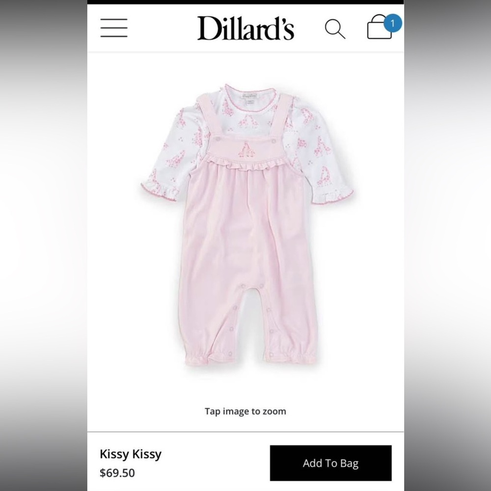 Kissy kissy 9M sleeveless coverall and long sleeve onesie